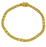 18K GOLD PANTHER LINK BRACELET - HANDMADE IN ITALY