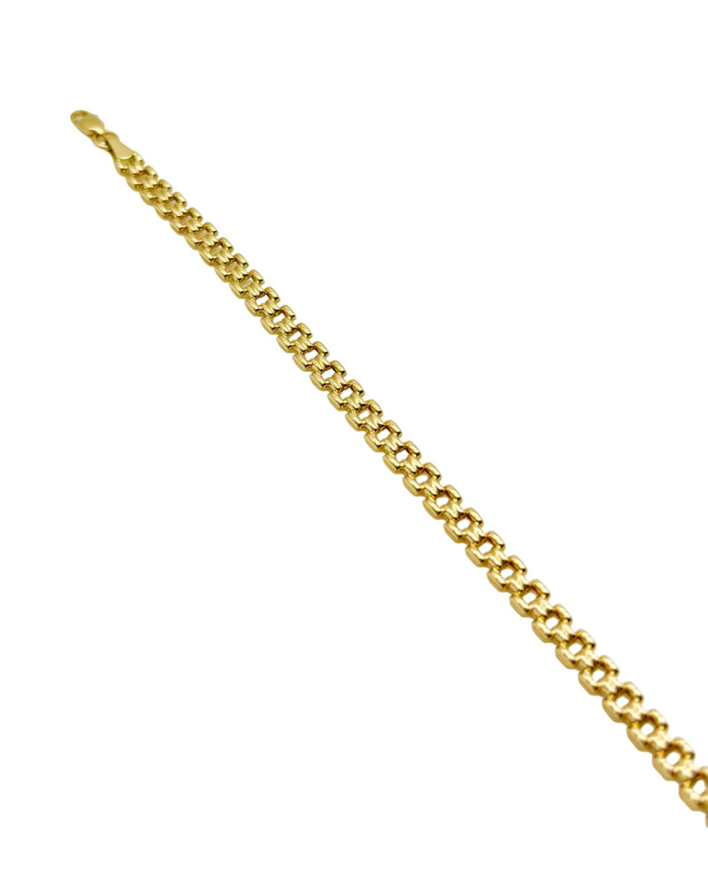 18K GOLD PANTHER LINK BRACELET - HANDMADE IN ITALY