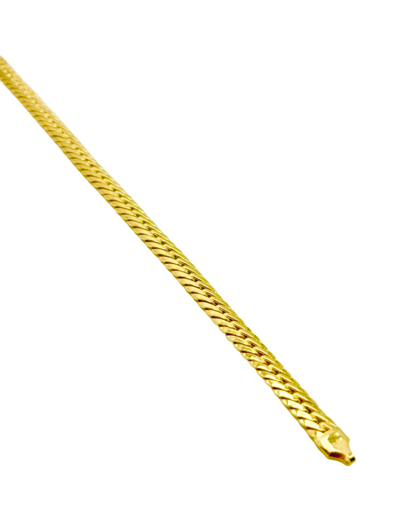 18K GOLD UDINE CHAIN BRACELET - HANDMADE IN ITALY