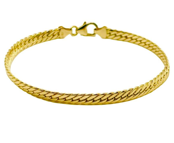 18K GOLD TRIESTE CHAIN BRACELET - HANDMADE IN ITALY