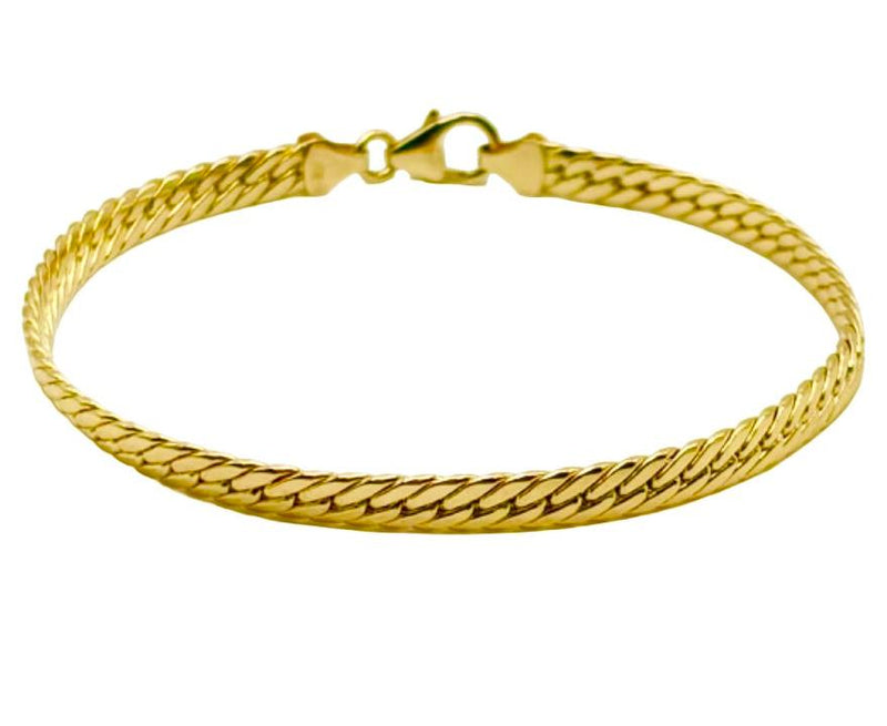 18K GOLD TRIESTE CHAIN BRACELET - HANDMADE IN ITALY