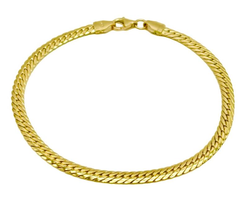 18K GOLD BELLUNO CHAIN BRACELET - HANDMADE IN ITALY