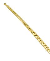 18K GOLD CANAZEI CUBAN CHAIN BRACELET - HANDMADE IN ITALY