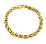 18K GOLD SPIGA CHAIN BRACELET - HANDMADE IN ITALY