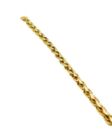 18K GOLD SPIGA CHAIN BRACELET - HANDMADE IN ITALY