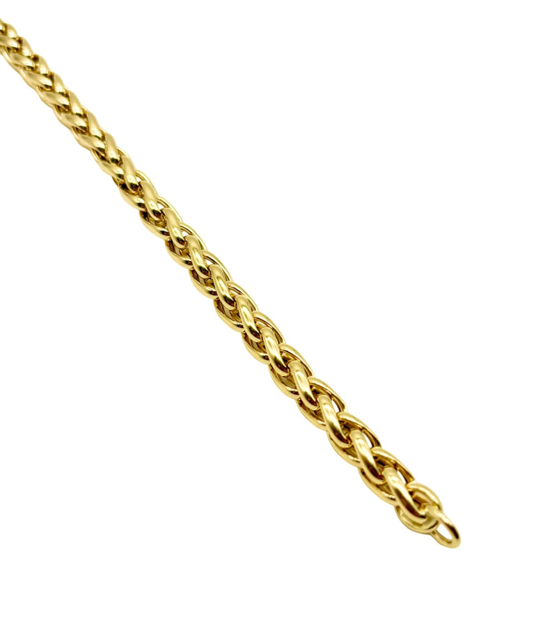 18K GOLD SPIGA CHAIN BRACELET - HANDMADE IN ITALY