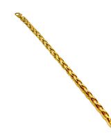 18K GOLD SPIGA CHAIN BRACELET - HANDMADE IN ITALY