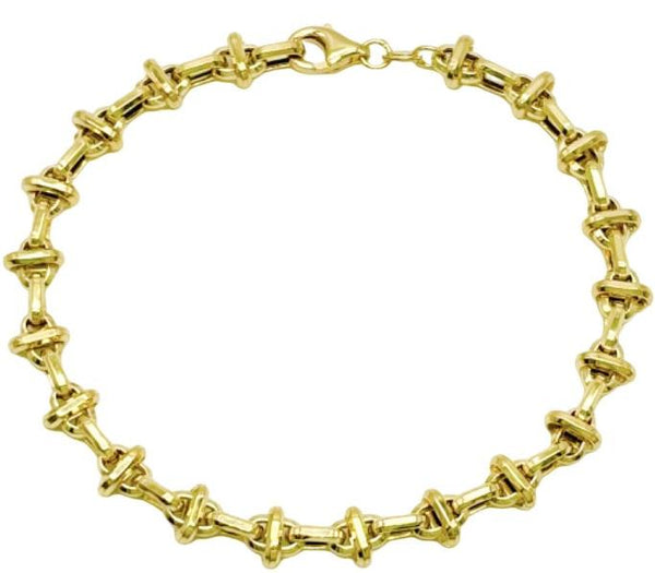 18K GOLD GIOTTO CHAIN BRACELET - HANDMADE IN ITALY