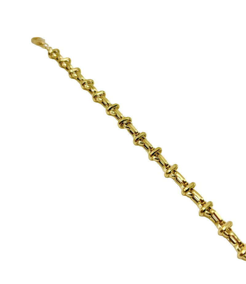 18K GOLD GIOTTO CHAIN BRACELET - HANDMADE IN ITALY