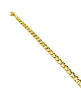 18K GOLD LIVIGNO CUBAN CHAIN BRACELET - HANDMADE IN ITALY