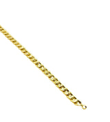 18K GOLD LIVIGNO CUBAN CHAIN BRACELET - HANDMADE IN ITALY