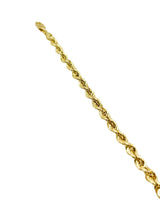 18K GOLD ROPE CHAIN BRACELET - HANDMADE IN ITALY