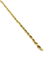 18K GOLD ROPE CHAIN BRACELET - HANDMADE IN ITALY