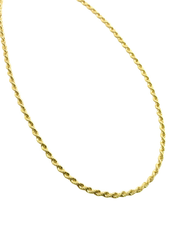 18K GOLD ROPE CHAIN - HANDMADE IN ITALY