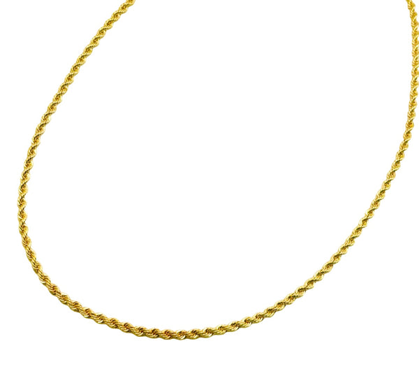 18K GOLD ROPE CHAIN - HANDMADE IN ITALY