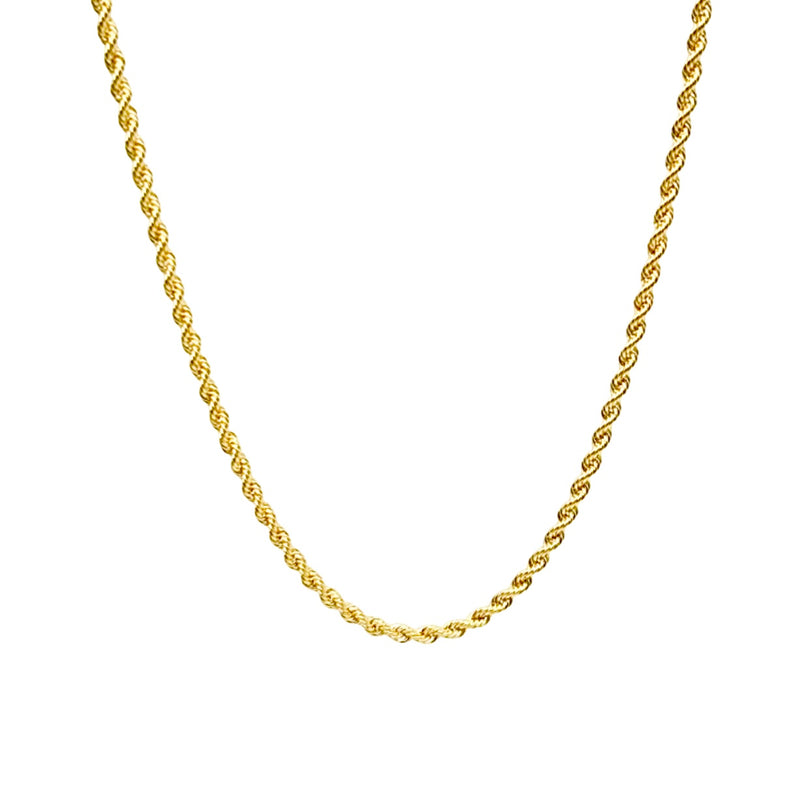 18K GOLD ROPE CHAIN - HANDMADE IN ITALY