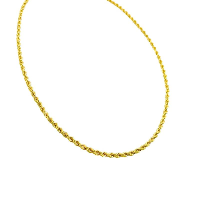 18K GOLD ROPE CHAIN - HANDMADE IN ITALY