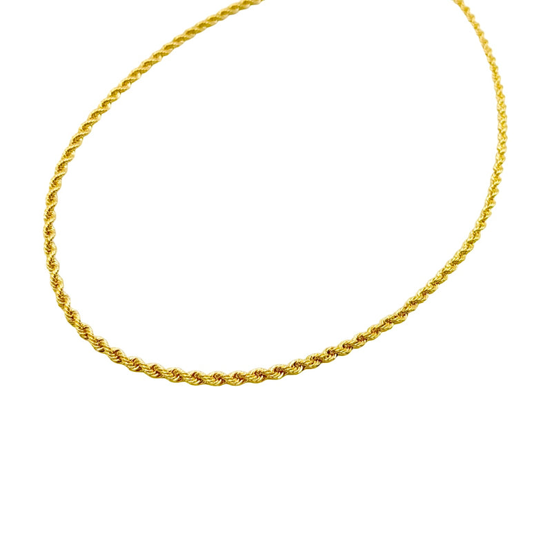 18K GOLD ROPE CHAIN - HANDMADE IN ITALY