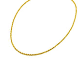 18K GOLD ROPE CHAIN - HANDMADE IN ITALY