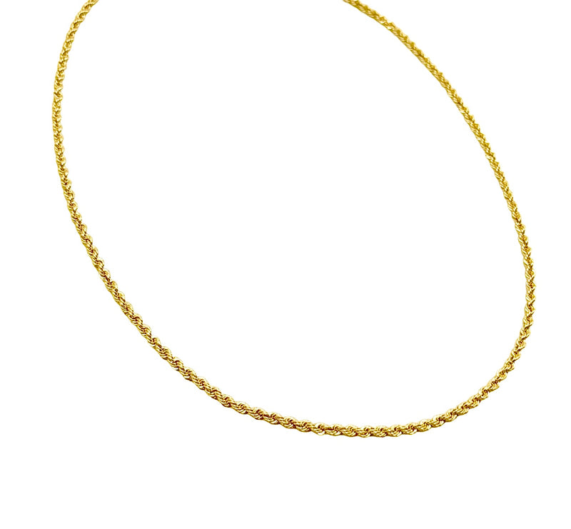 18K GOLD ROPE CHAIN - HANDMADE IN ITALY