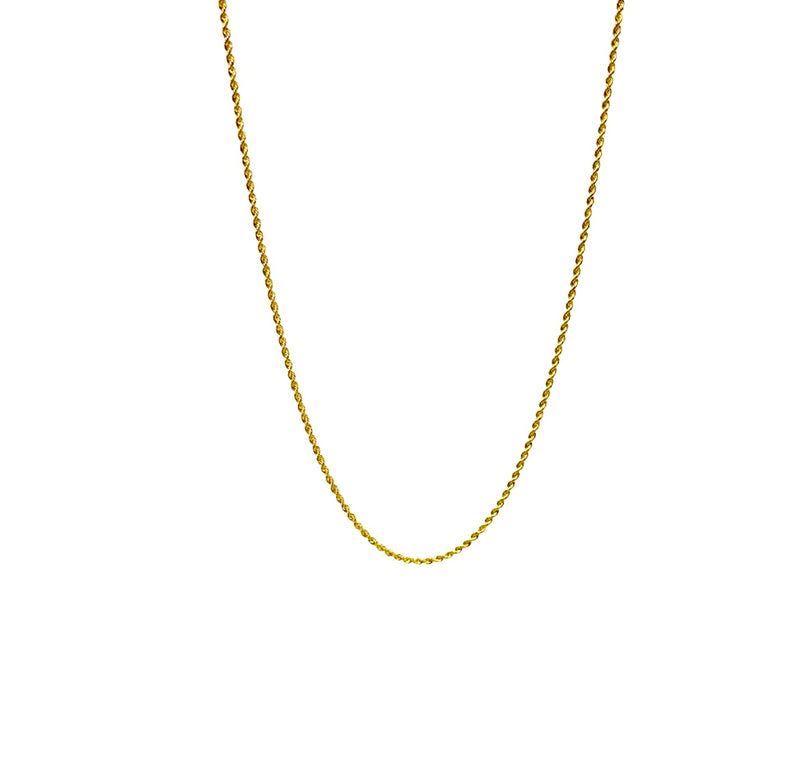 18K GOLD ROPE CHAIN - HANDMADE IN ITALY