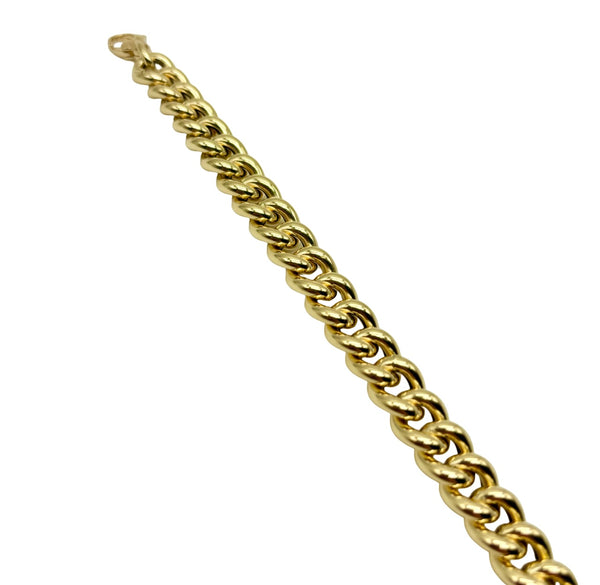 18K GOLD DOLCE VITA CUBAN CHAIN BRACELET - HANDMADE IN ITALY