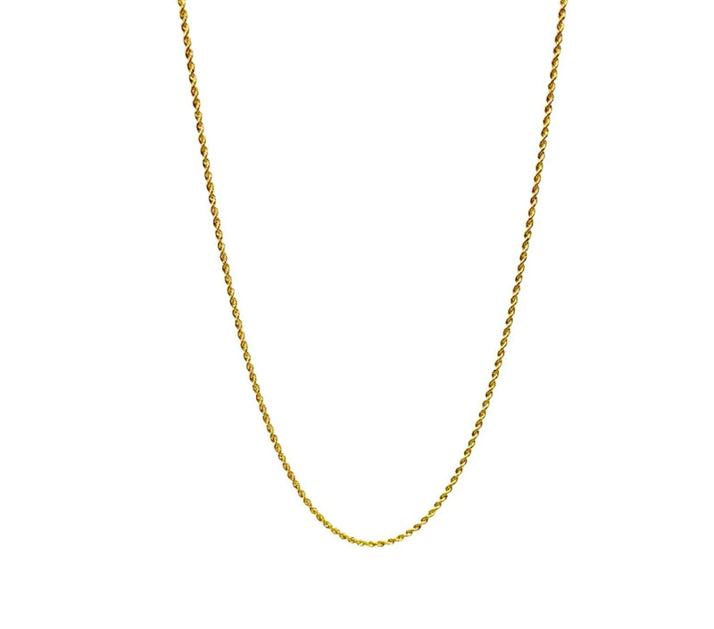 18K GOLD ROPE CHAIN - HANDMADE IN ITALY