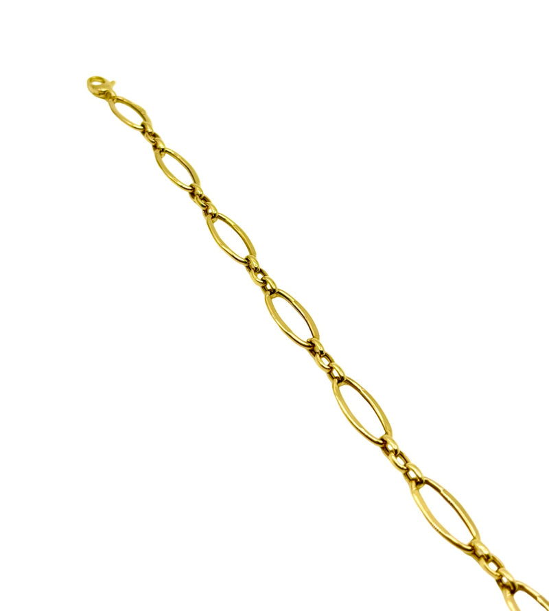 18K GOLD LIGURIA CHAIN BRACELET - HANDMADE IN ITALY