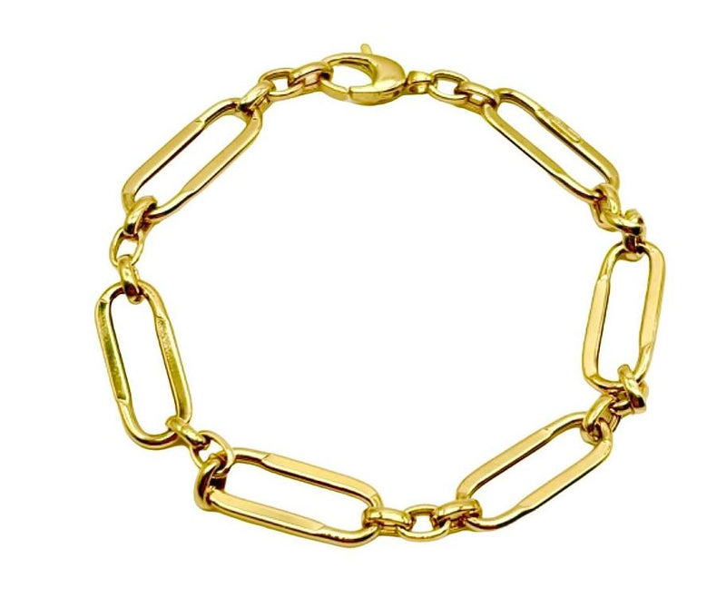 18K GOLD TOSCANA CHAIN BRACELET - HANDMADE IN ITALY