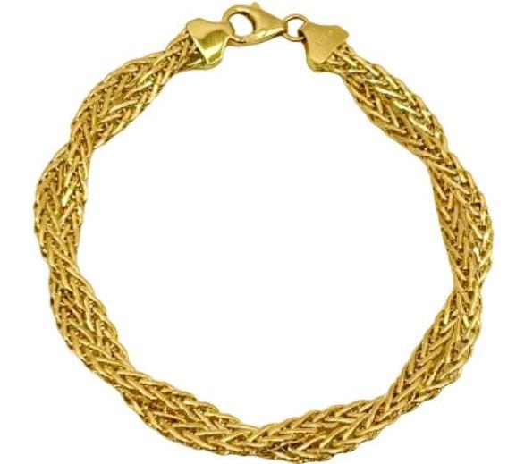 18K GOLD FAVOLA CHAIN BRACELET - HANDMADE IN ITALY