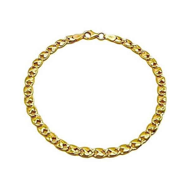 18K GOLD TIBERIO CHAIN BRACELET - HANDMADE IN ITALY