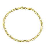 18K GOLD ANCILLOTTO CHAIN BRACELET - HANDMADE IN ITALY