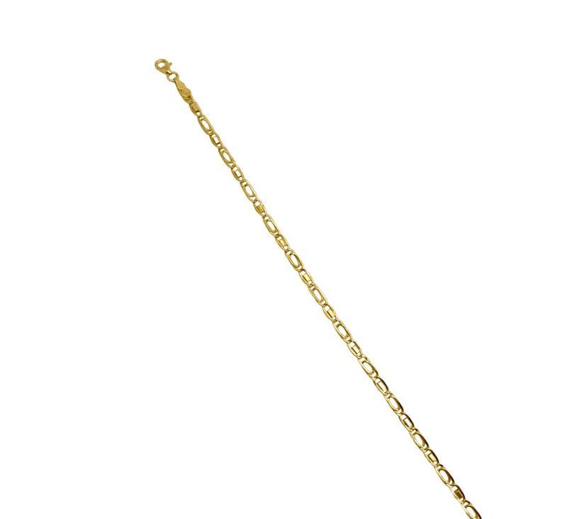 18K GOLD ANCILLOTTO CHAIN BRACELET - HANDMADE IN ITALY