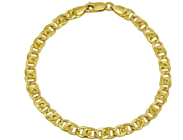 18K GOLD CHAIN BRACELET - HANDMADE IN ITALY