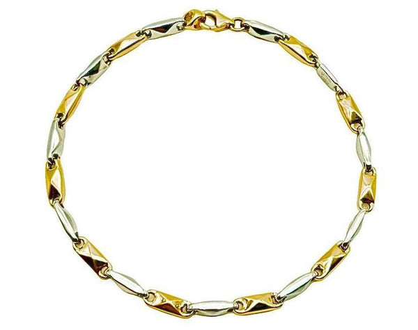 18K GOLD PROSECCO CHAIN BRACELET - HANDMADE IN ITALY