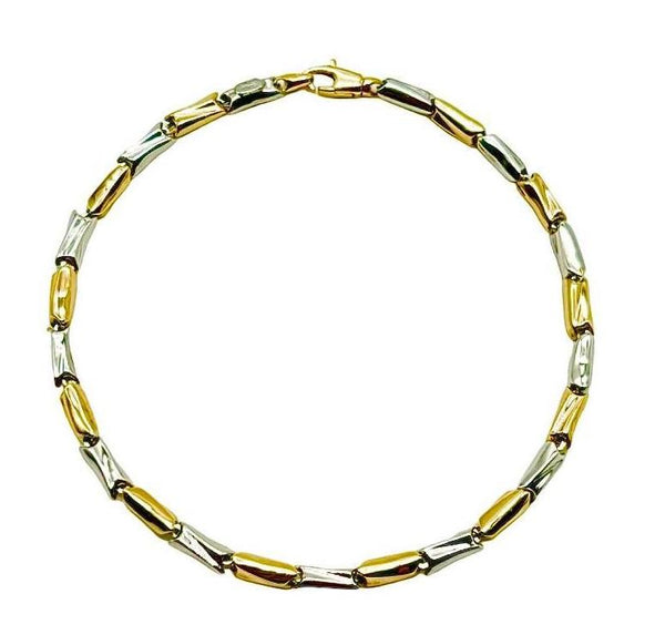 18K GOLD SOLDATINO CHAIN BRACELET - HANDMADE IN ITALY