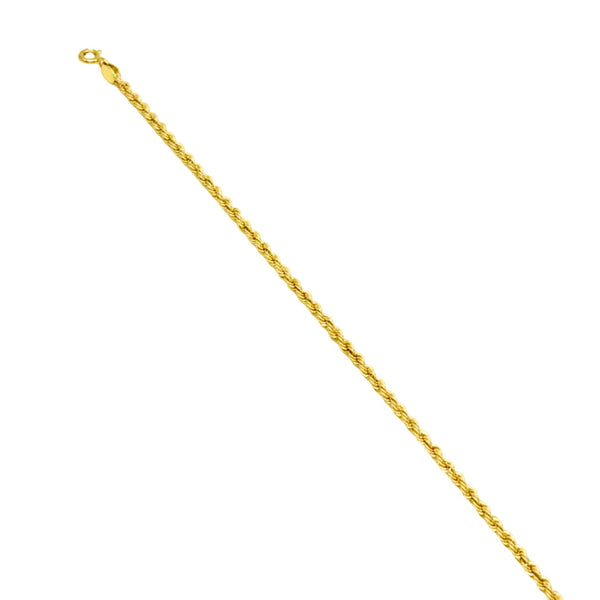 18K GOLD ROPE CHAIN BRACELET - HANDMADE IN ITALY