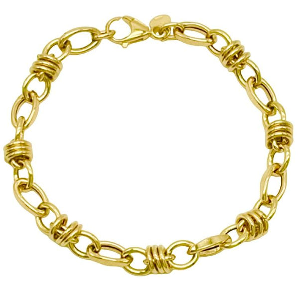 18K GOLD MADESIMO CHAIN BRACELET - HANDMADE IN ITALY