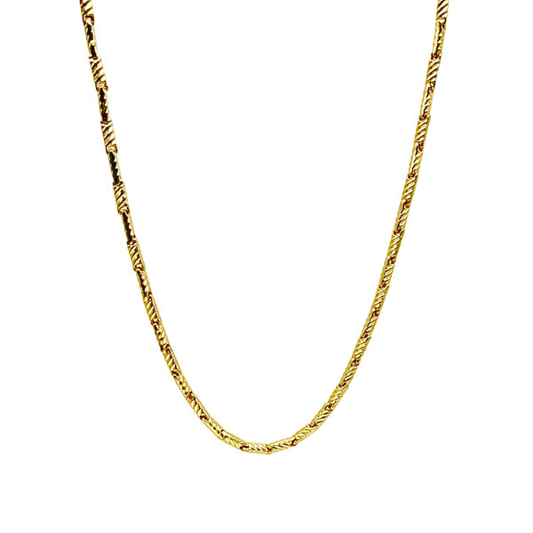 18K GOLD CHAIN NECKLACE - HANDMADE IN ITALY