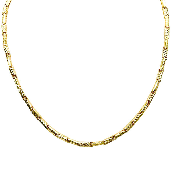 18K GOLD CHAIN NECKLACE - HANDMADE IN ITALY