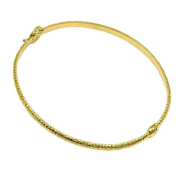 18K GOLD MADDALENA BANGLE BRACELET - HANDMADE IN ITALY