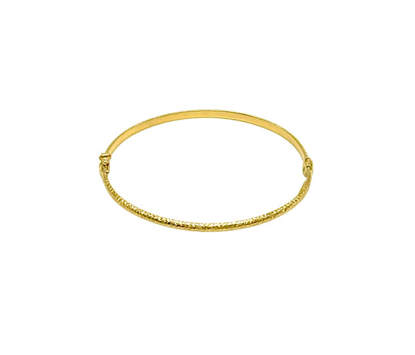 18K GOLD MADDALENA BANGLE BRACELET - HANDMADE IN ITALY