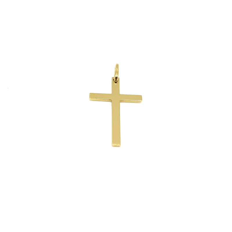 18K GOLD PIERA CROSS - HANDMADE IN ITALY