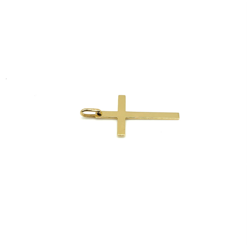 18K GOLD PIERA CROSS - HANDMADE IN ITALY