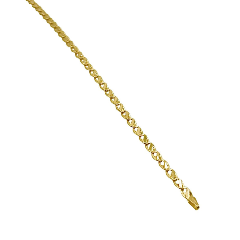 18K GOLD CESARE CHAIN BRACELET - HANDMADE IN ITALY