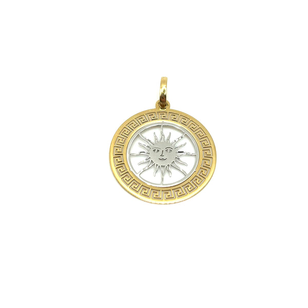 18K GOLD SUN PENDANT - HANDMADE IN ITALY