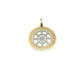 18K TWO-TONE GOLD  PENDANT - HANDMADE IN ITALY