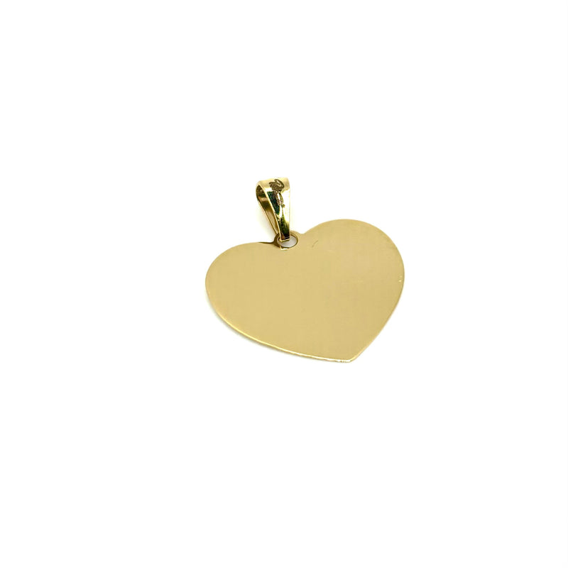 18K GOLD HEART PENDANT - HANDMADE IN ITALY