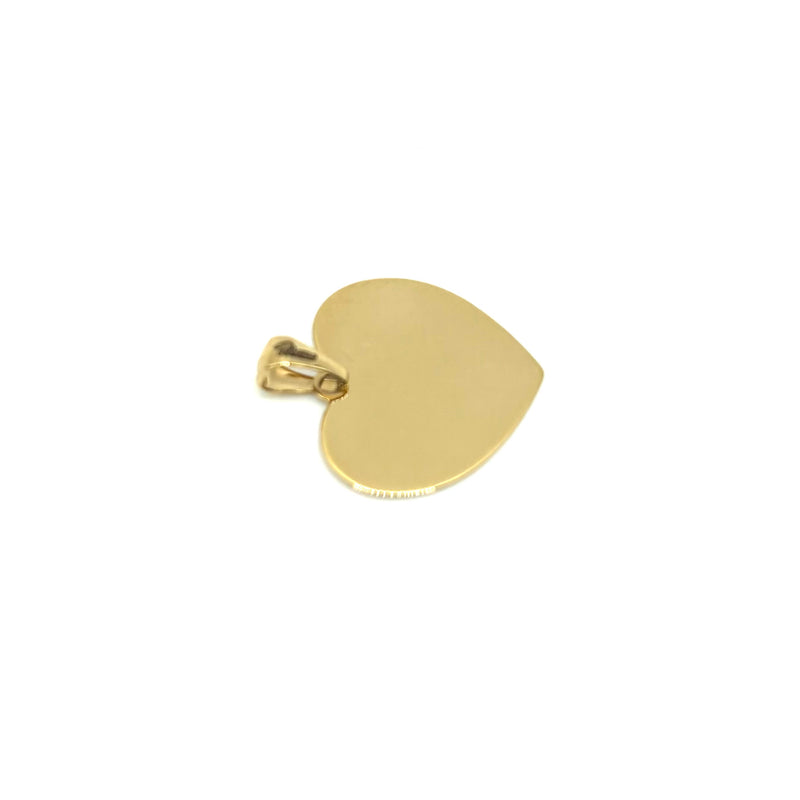 18K GOLD HEART PENDANT - HANDMADE IN ITALY