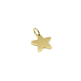 18K GOLD STAR CHARM PENDANT - HANDMADE IN ITALY